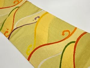 荒波に古典柄模様織出し袋帯